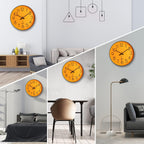 Round Black Wall Clock — 12" - View 6