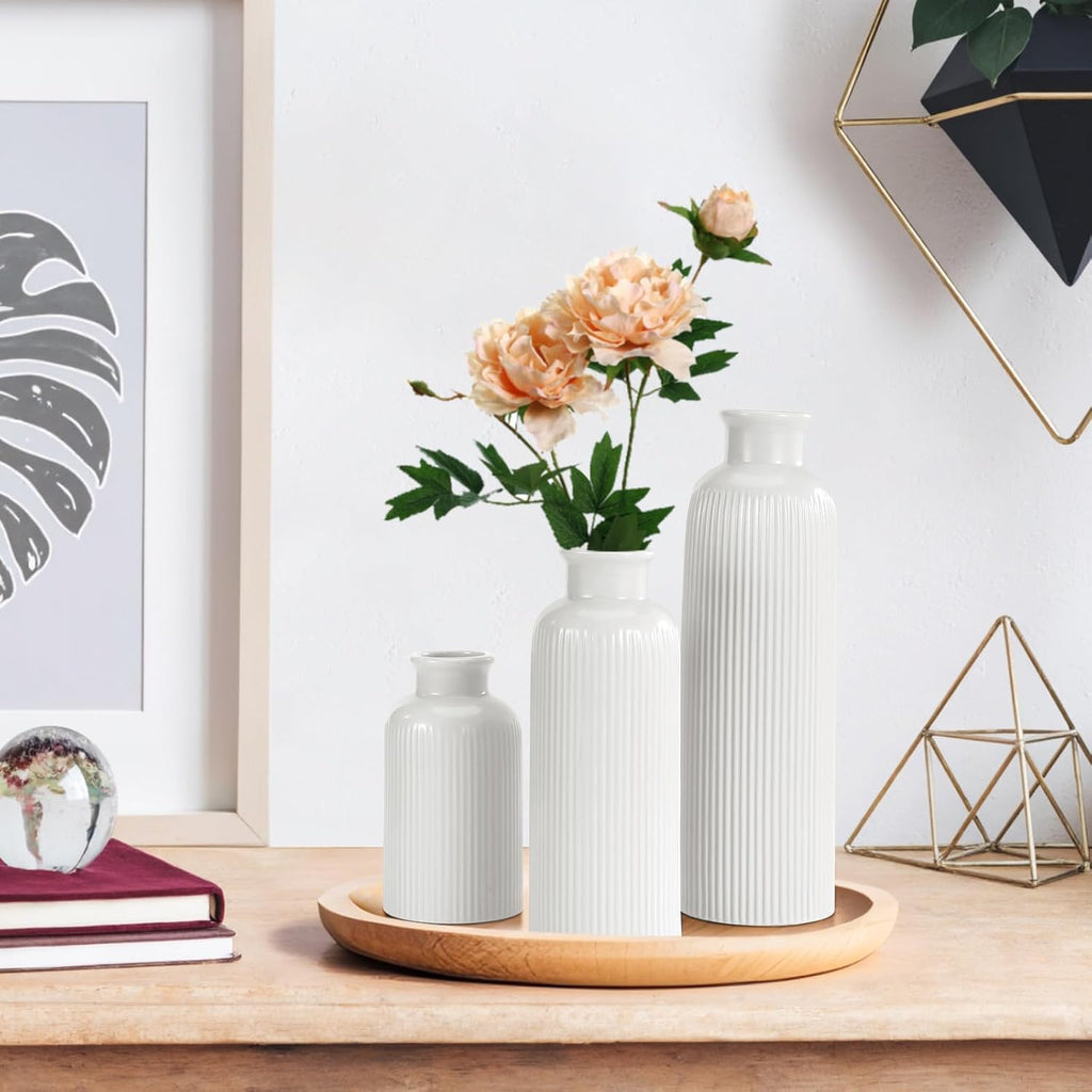Boho Beige Flower Vase — Set of 3 - View 7