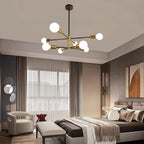 Adjustable Farmhouse Metal Chandelier — 8-Light - View 4