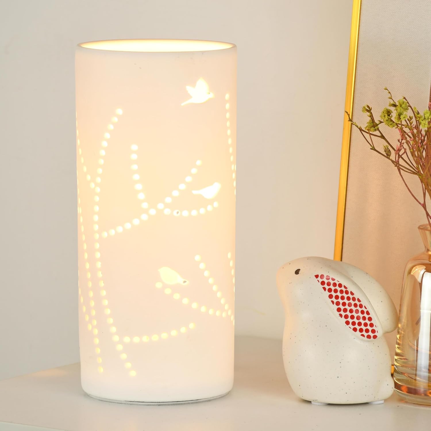 Modern White Table Lamp - View 4