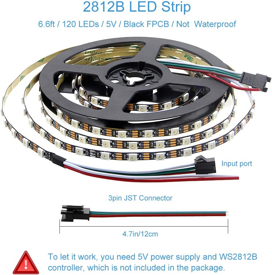 RGB Black LED Strip Light - View 3