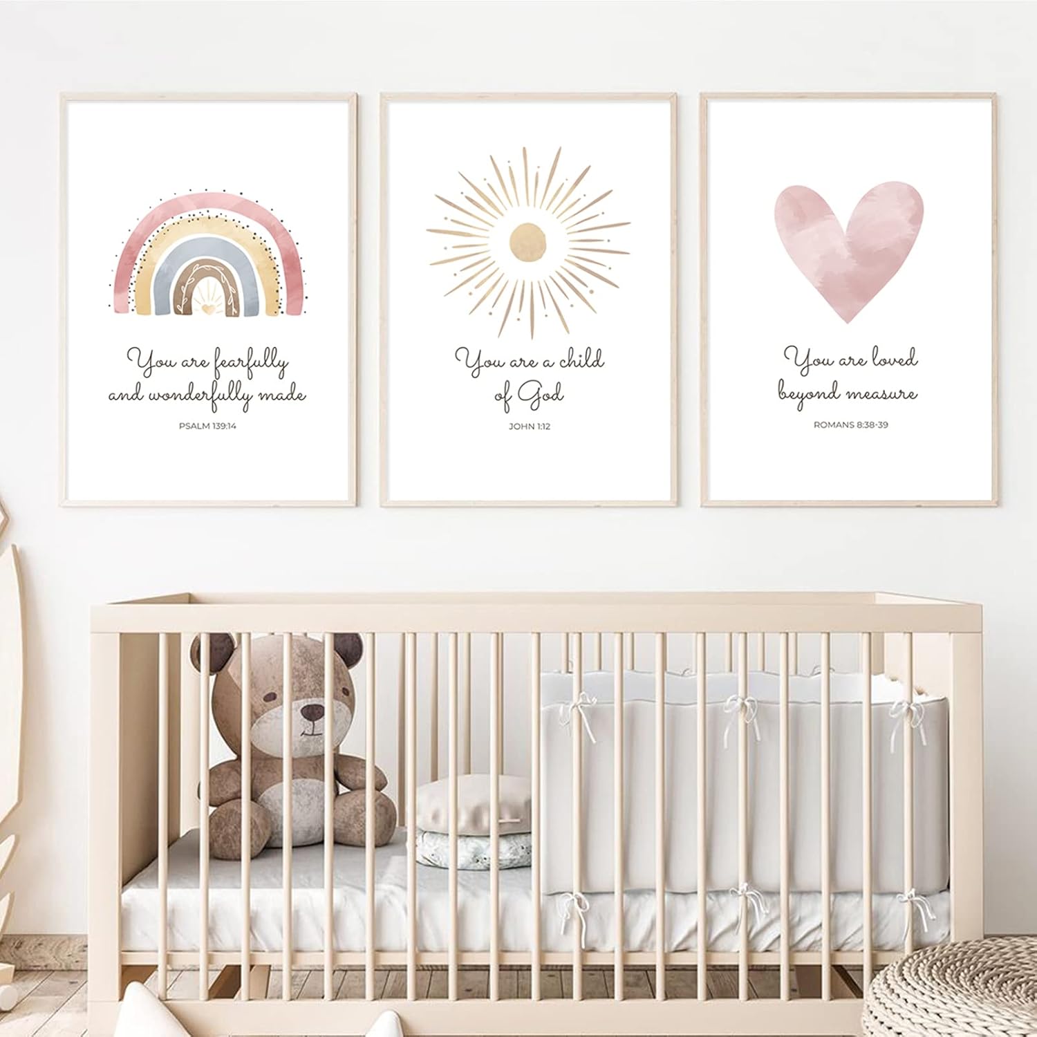 Framed Modern Wood Wall Decor — 16" — 12x16 Inch Unframed