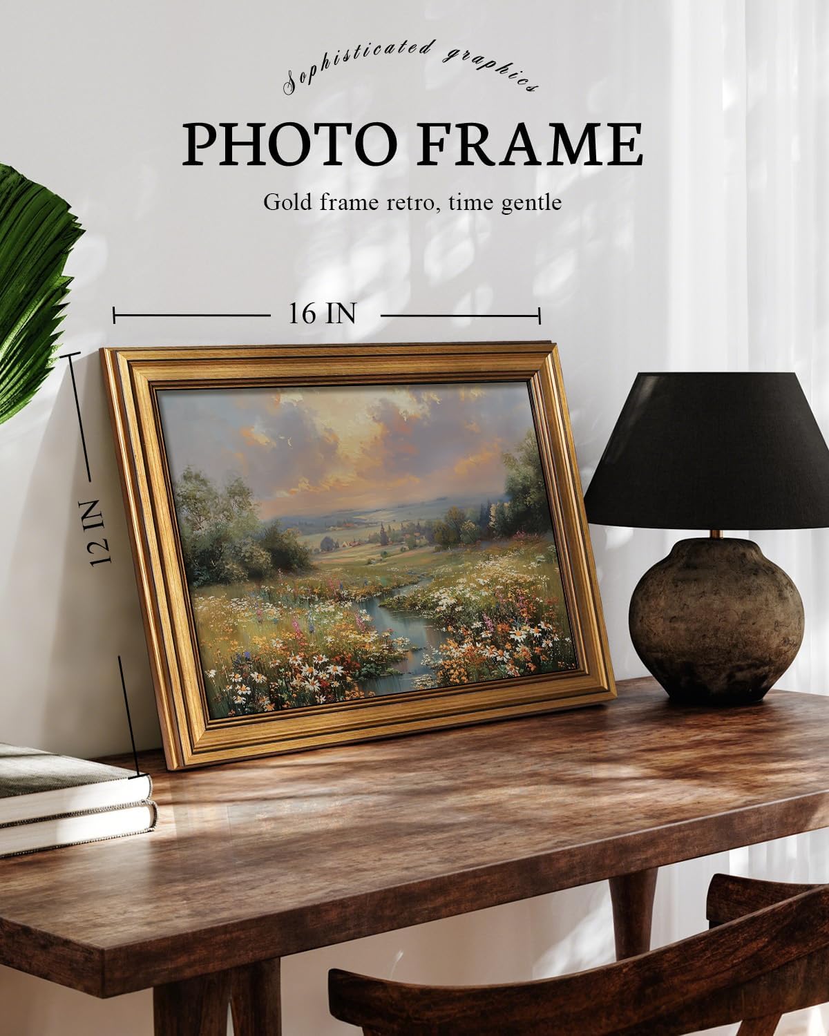 Framed Luxe Brown Canvas Wall Art — 16" - View 4
