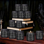 Soy Wax Black Scented Candle — 12x8 - View 4