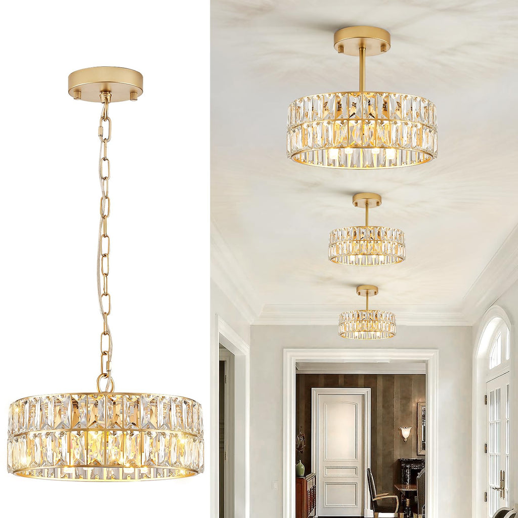 Luxe Black Chandelier — 4-Light