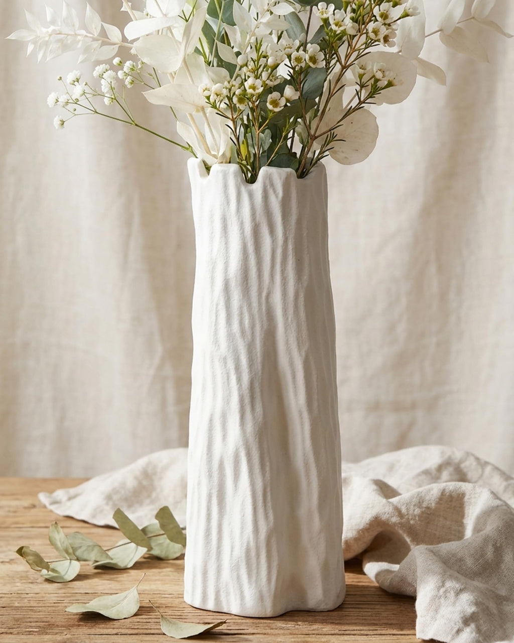 Boho Black Flower Vase — 7"