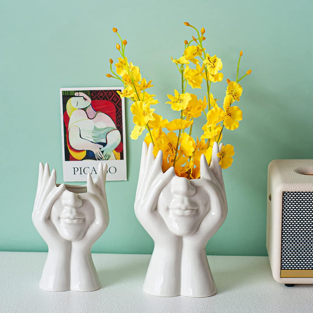 Modern Ceramic Flower Vase — 3.54" - View 7