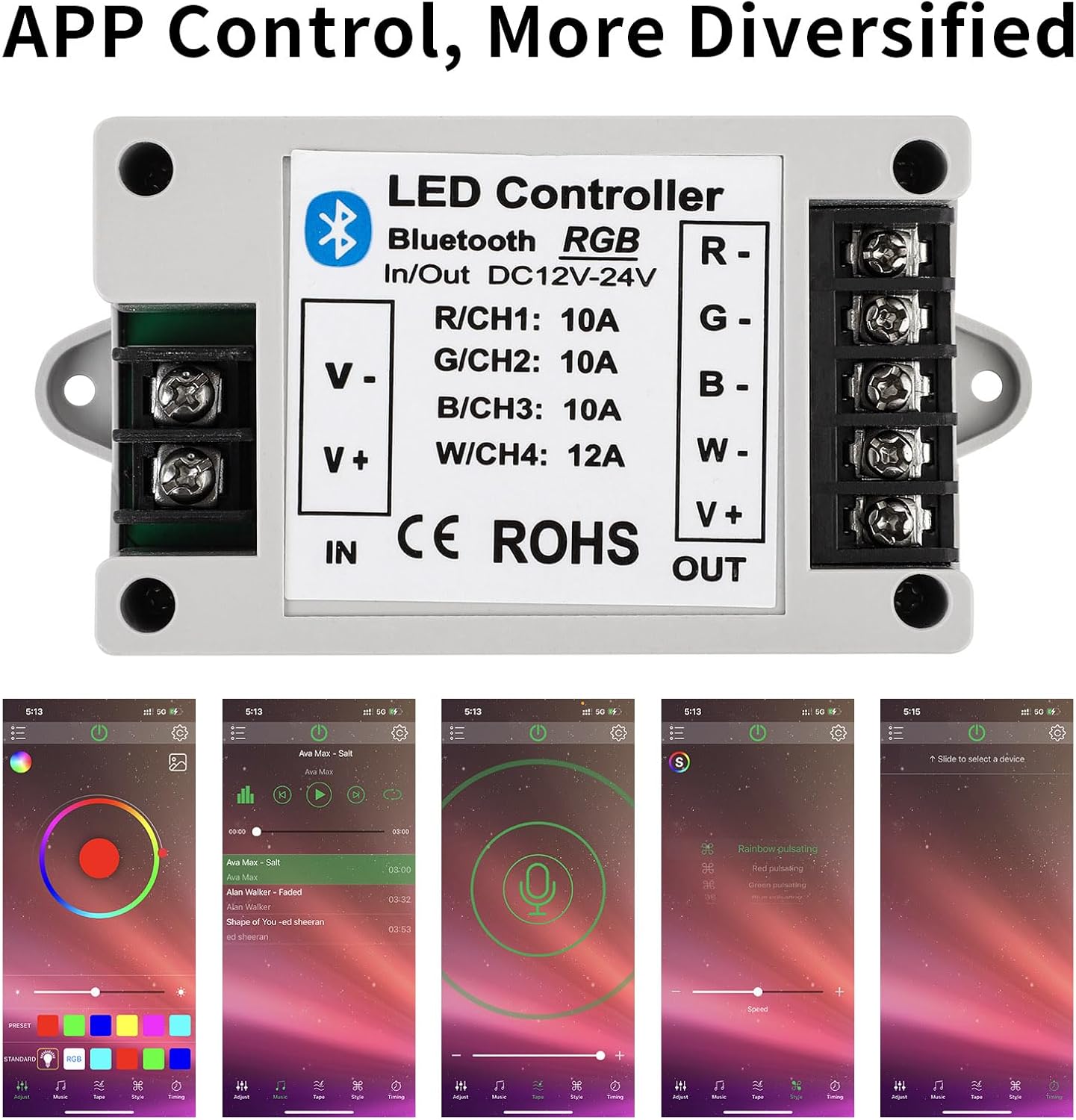 RGB Metal LED Strip Lights - View 2