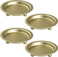 Round Black Candle — 13" — Gold-4pcs