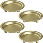 Round Black Candle — 13" — Gold-4pcs