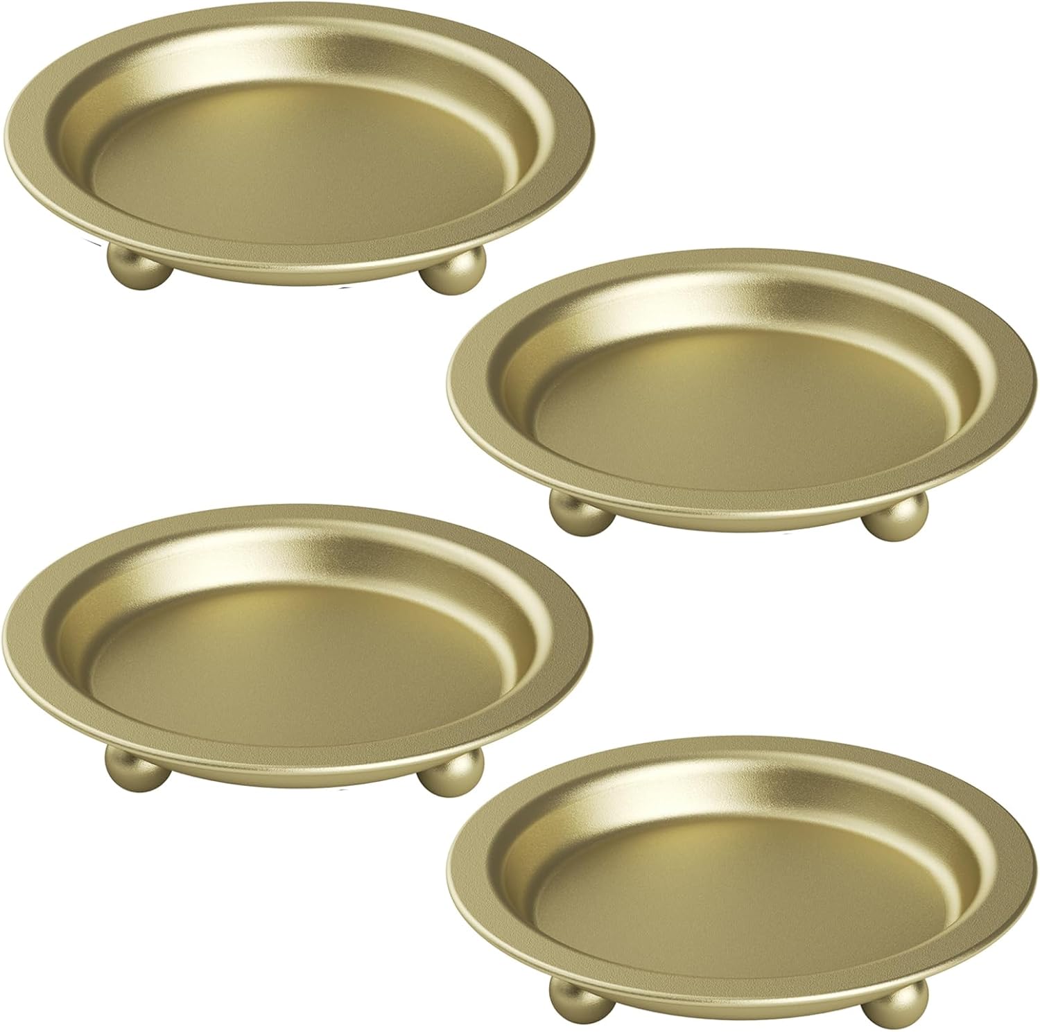 Round Black Candle — 13" — Gold-4pcs