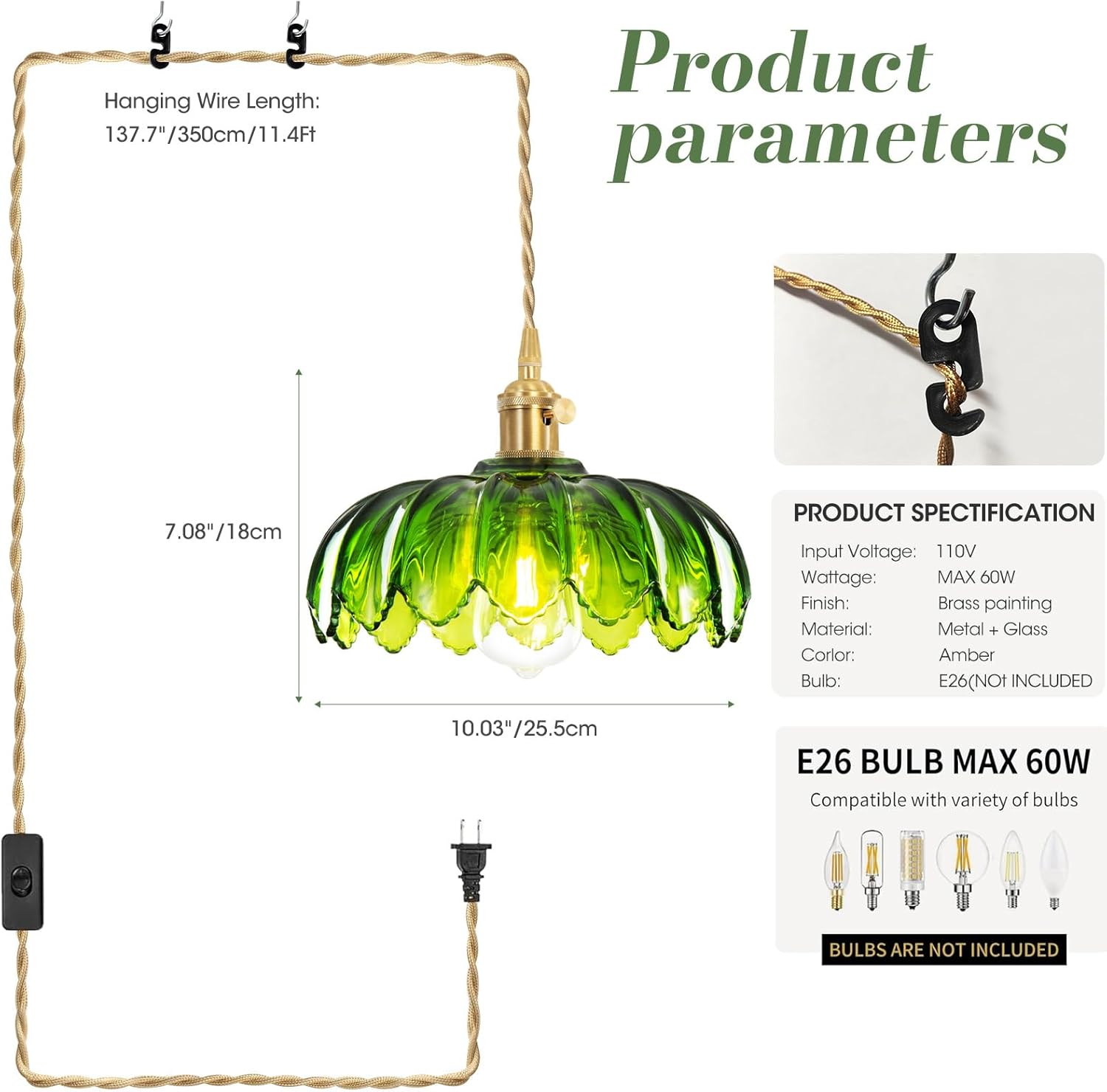 Brown Pendant Light - View 4