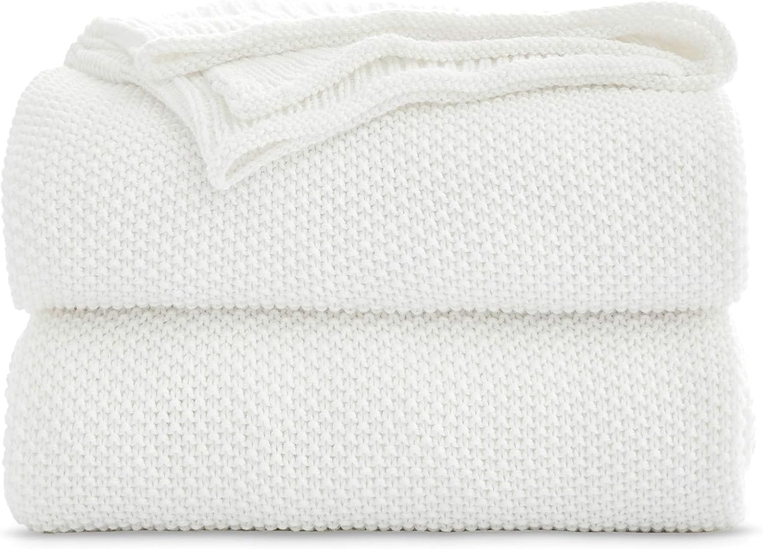 Knit Beige Throw Pillow — 60" — 50"x60"