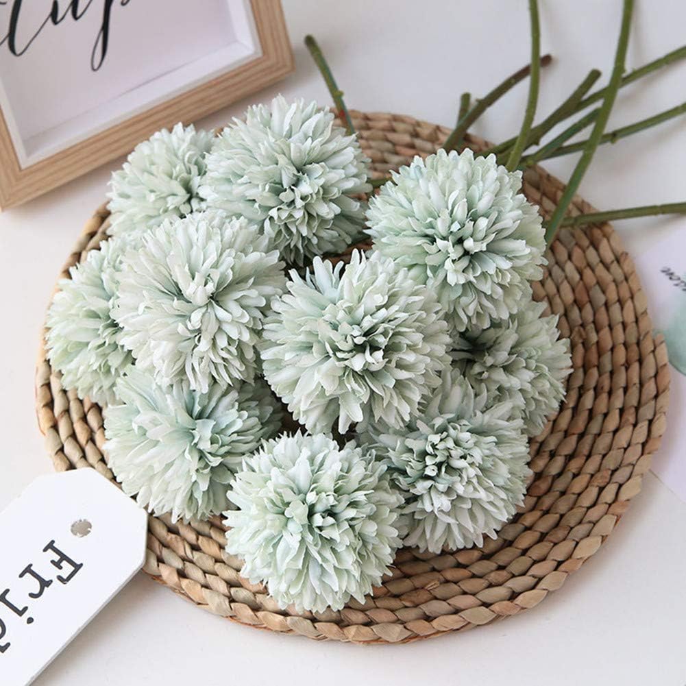 Pom Pom Beige Artificial Plant — Light Green