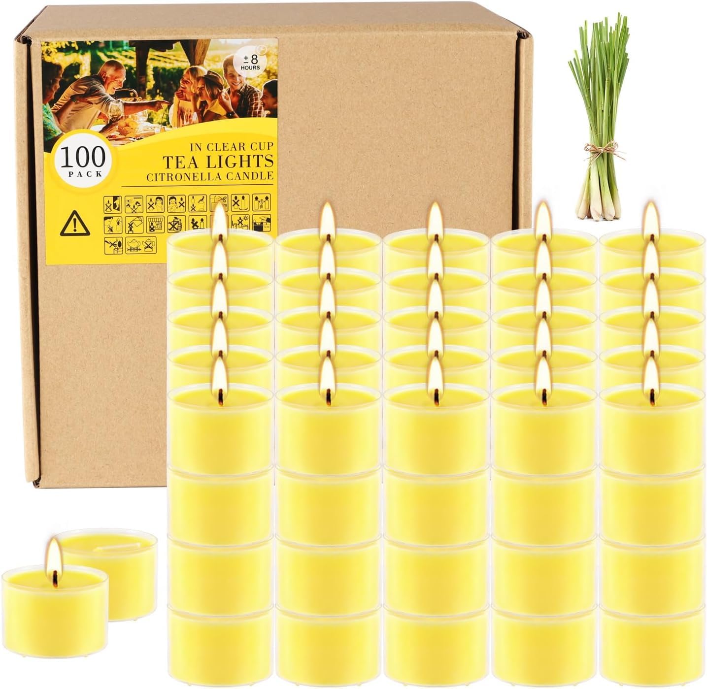 Soy Wax Metal Scented Candle — citronella