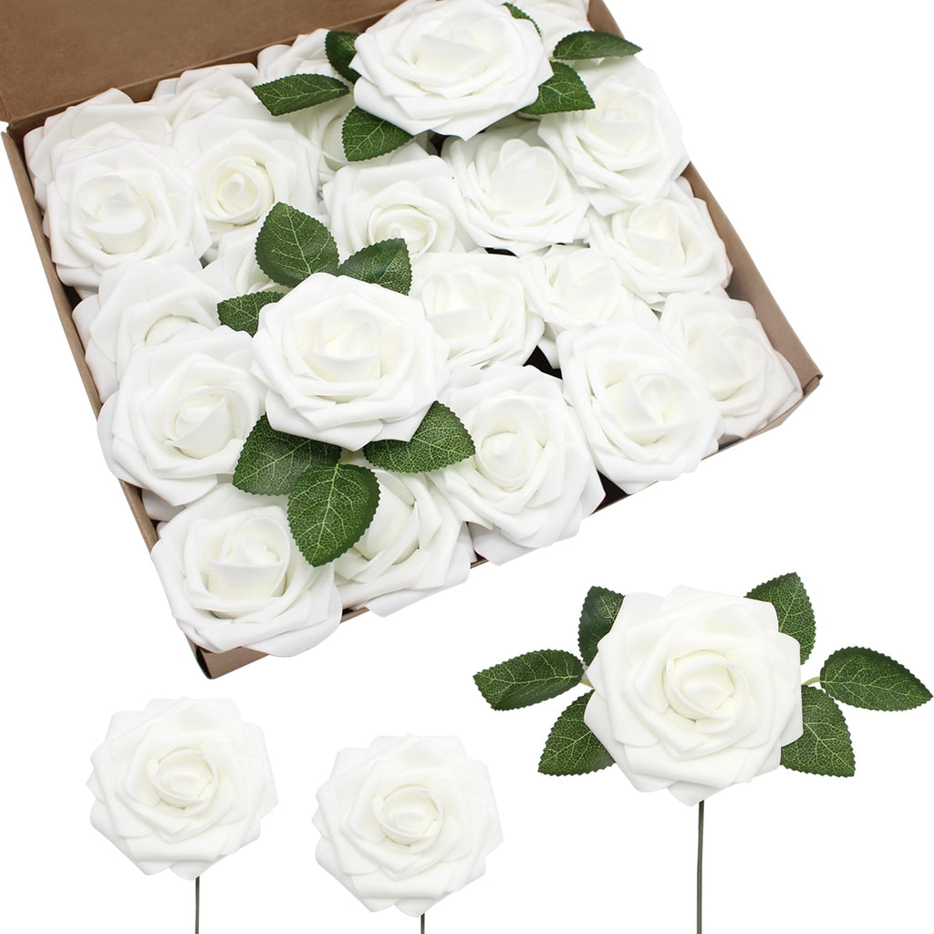 Beige Artificial Flowers — 3"