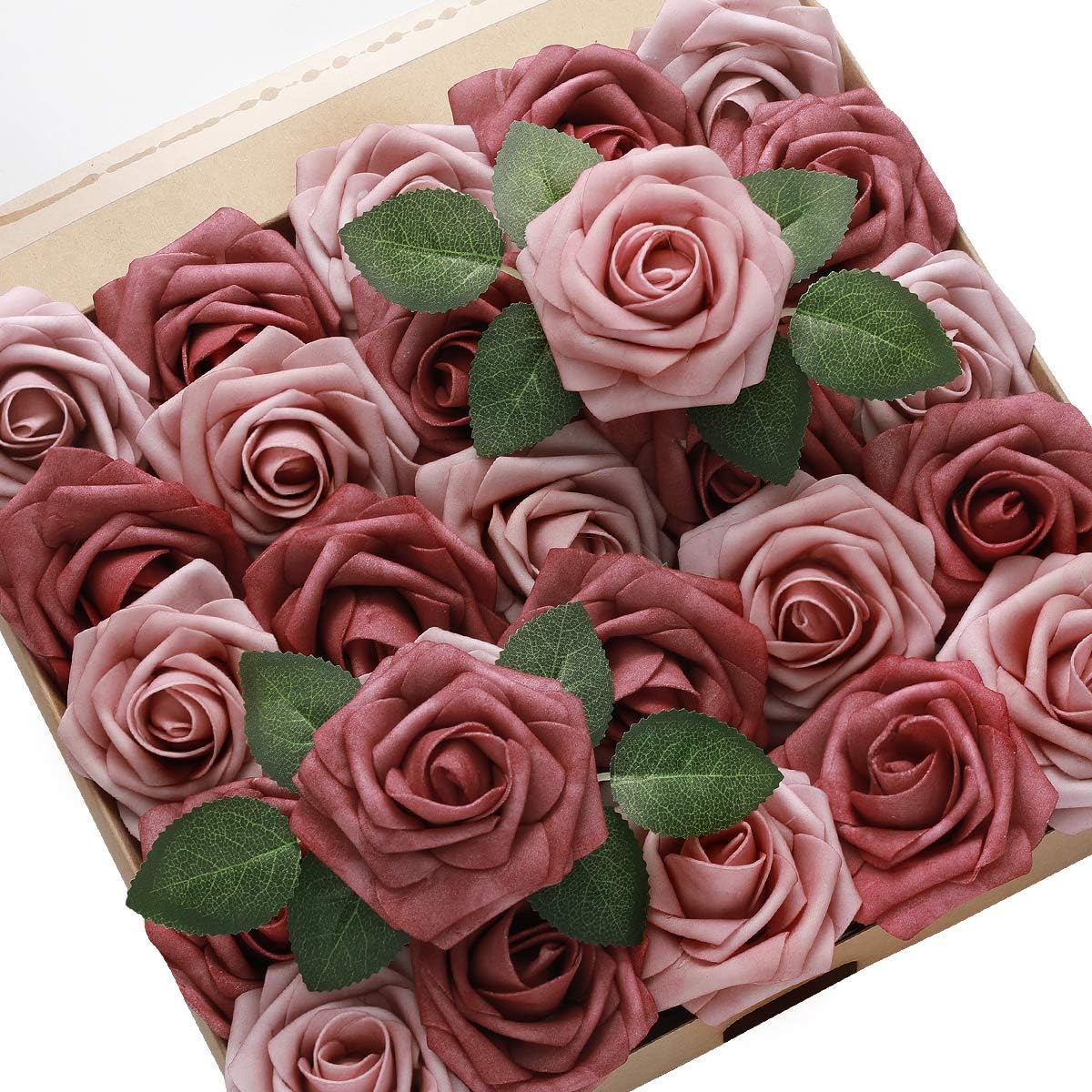 Red Artificial Plant — 3" — Dual Palette Dusty Cedar
