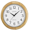 Battery Operated Mid-Century Wood Wall Clock