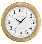 Battery Operated Mid-Century Wood Wall Clock