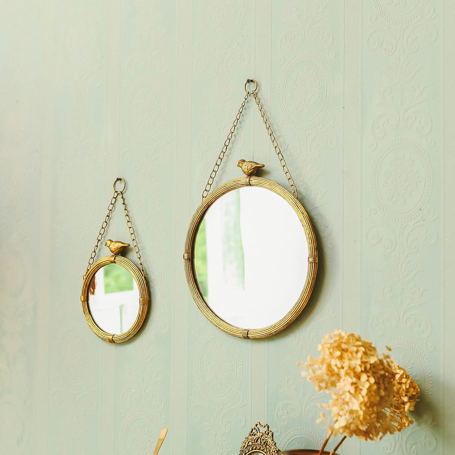 Framed Farmhouse Black Mirror — 12.6" - View 4