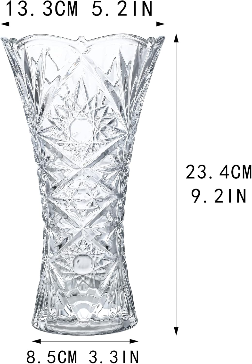 Luxe Glass Flower Vase — 9.2" - View 3