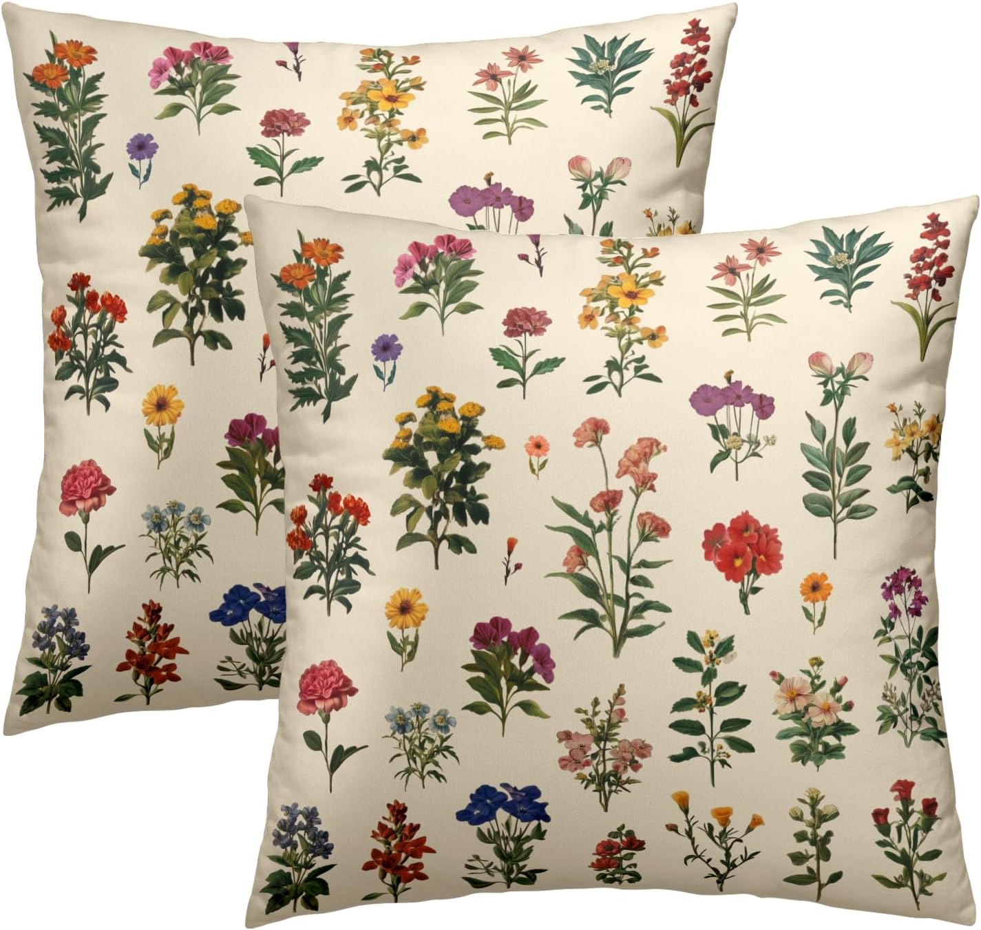 Boho Black Throw Pillow Cover — 16" — 20" x 20" (Pack of 2)