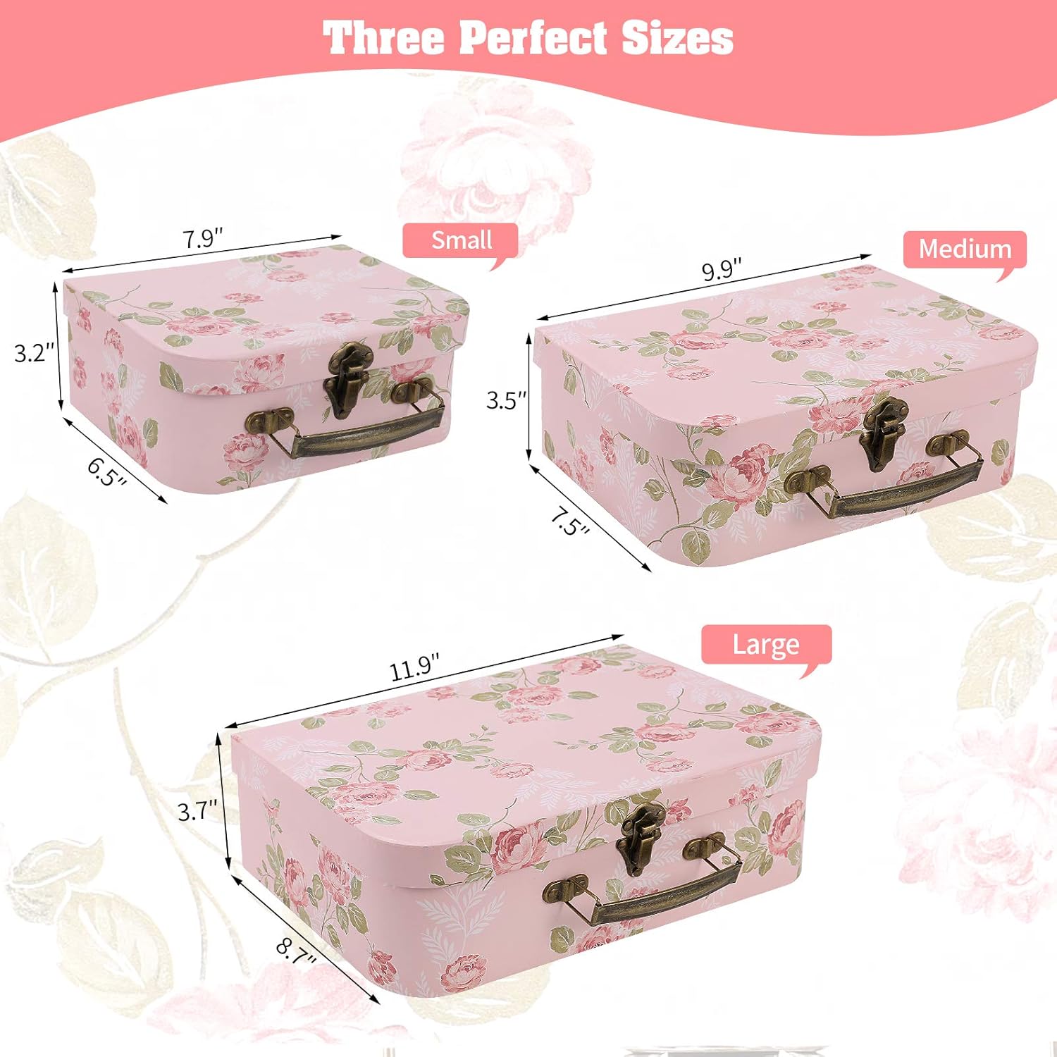 Pink Storage Basket — Set of 3 - View 5