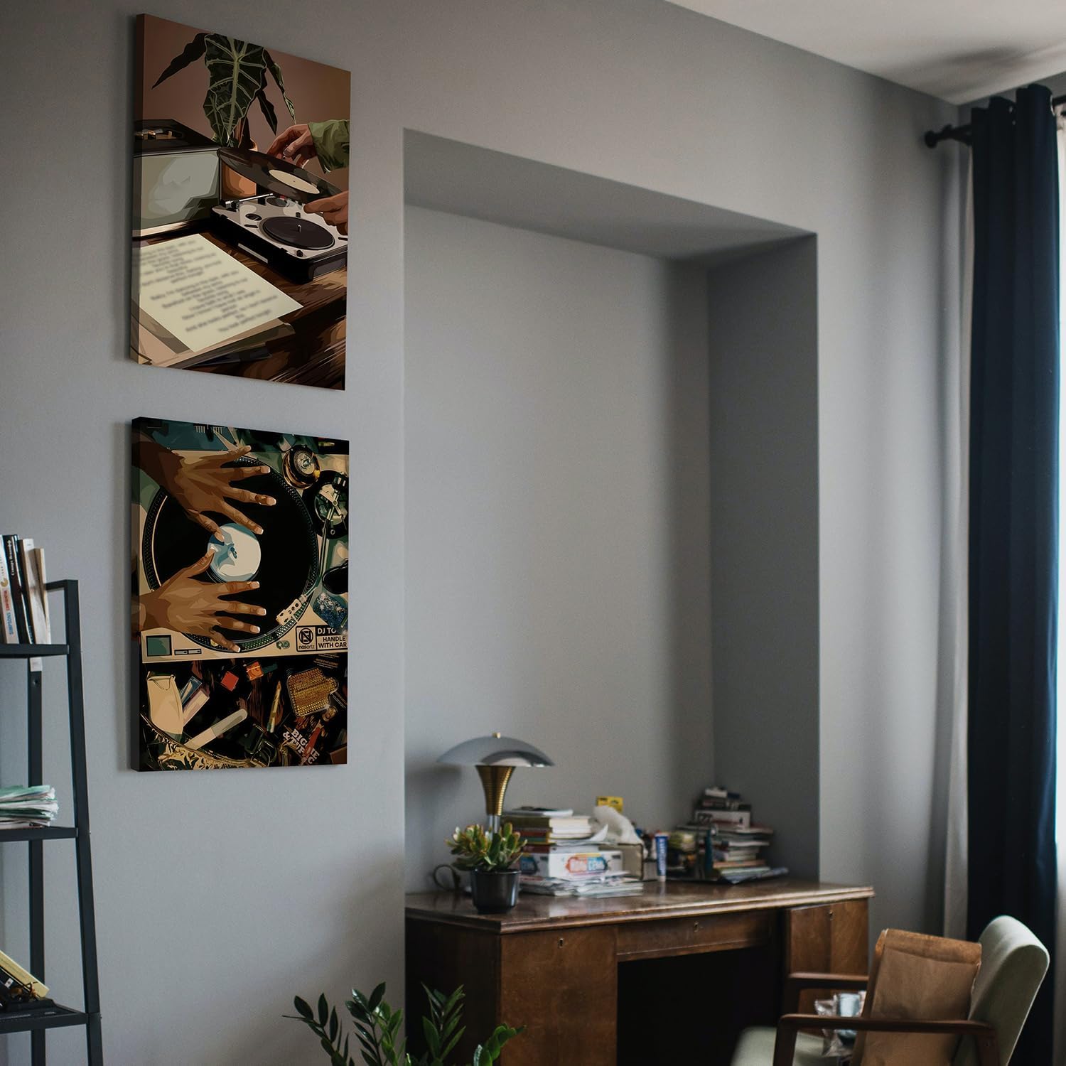 Framed Modern Black Wall Art — 16" - View 7
