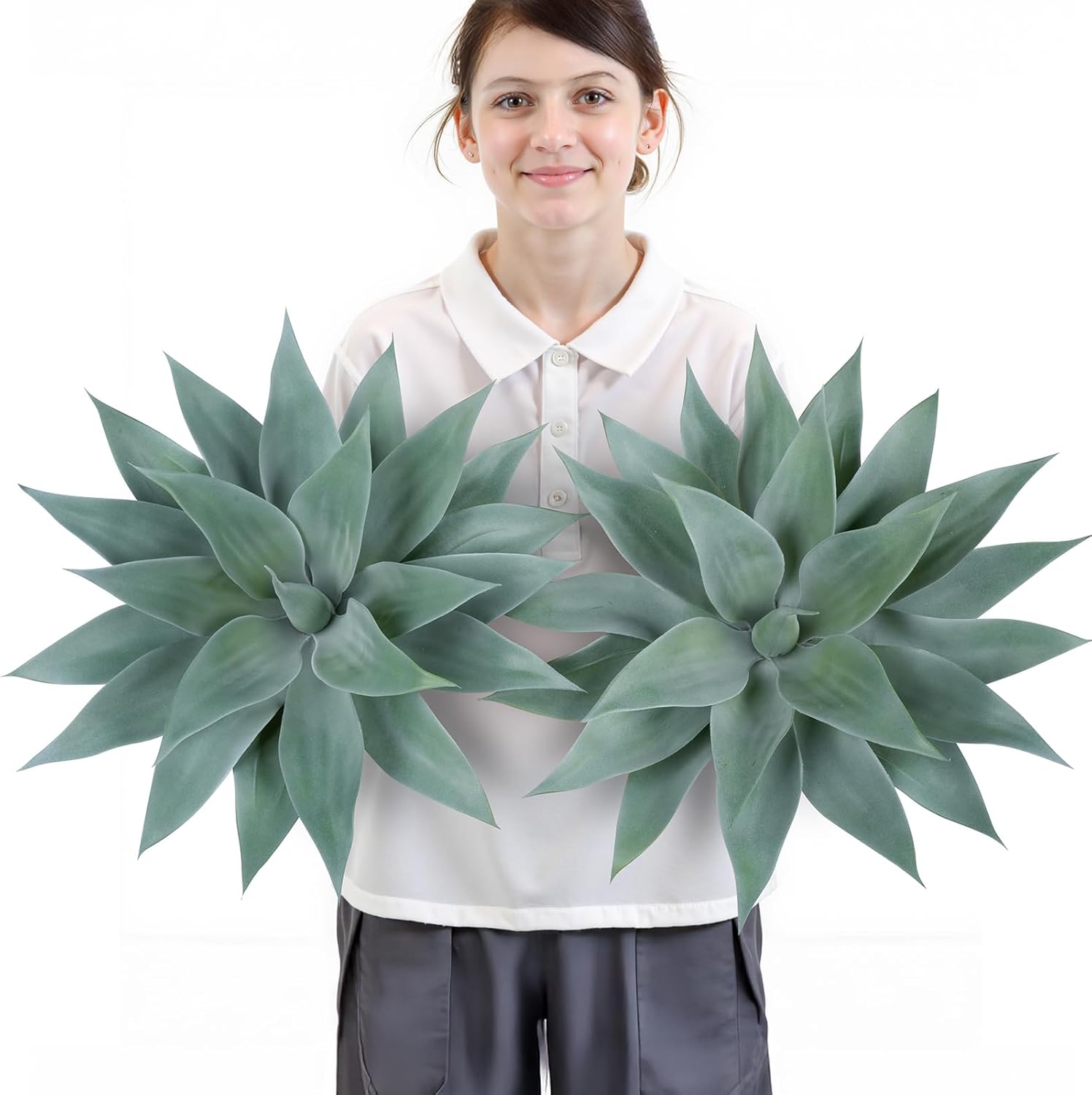 Blue Faux Succulent — 28" — Blue*2