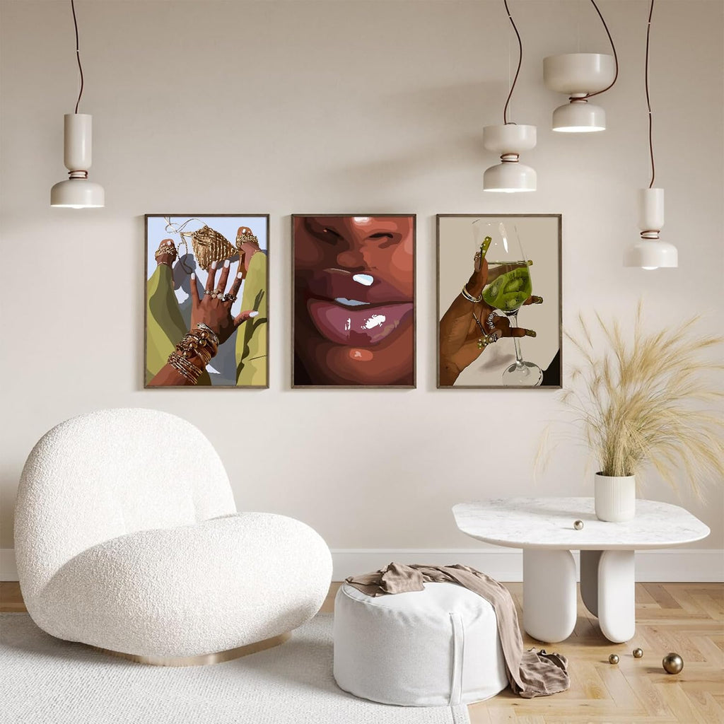 Unframed Black Wall Decor — 12" - View 6
