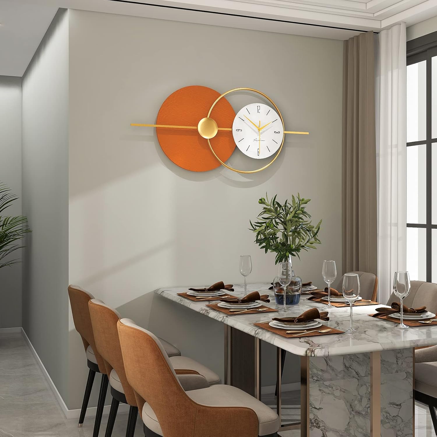 Modern Metal Wall Decor — 4" - View 3