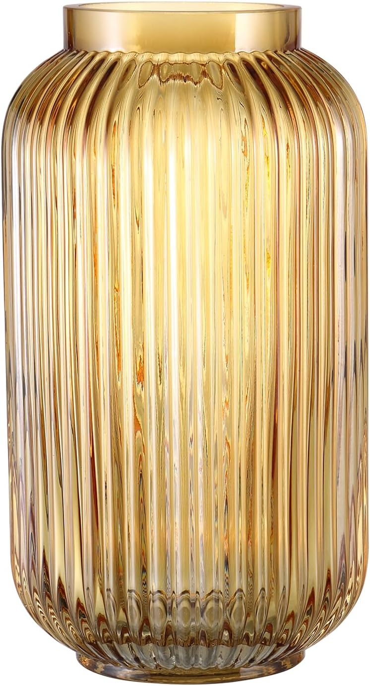 Modern Black Flower Vase — 8" — 8.6"