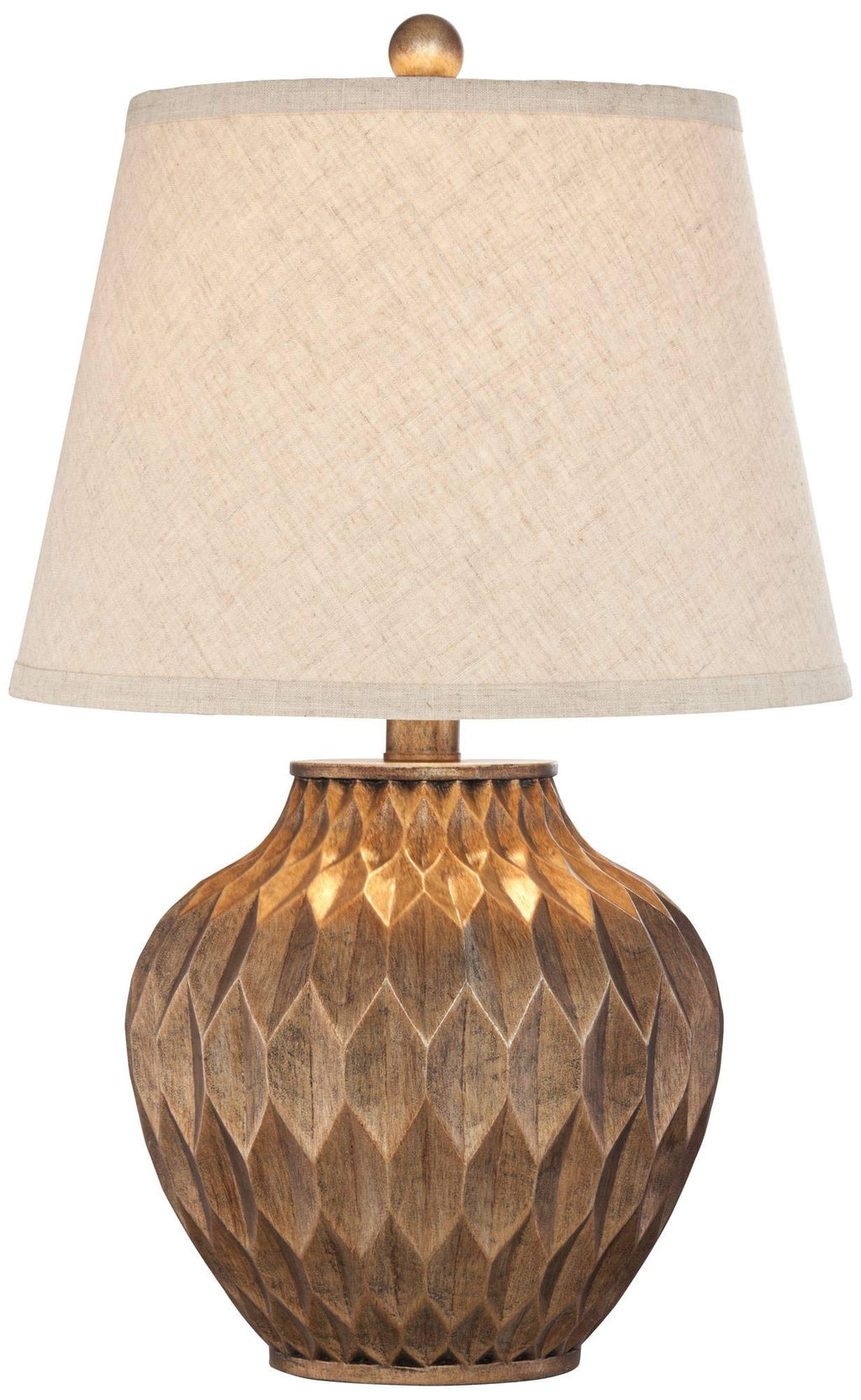 Modern Gold Table Lamp — 22"