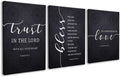 Framed Wall Art — Set of 3 — Small