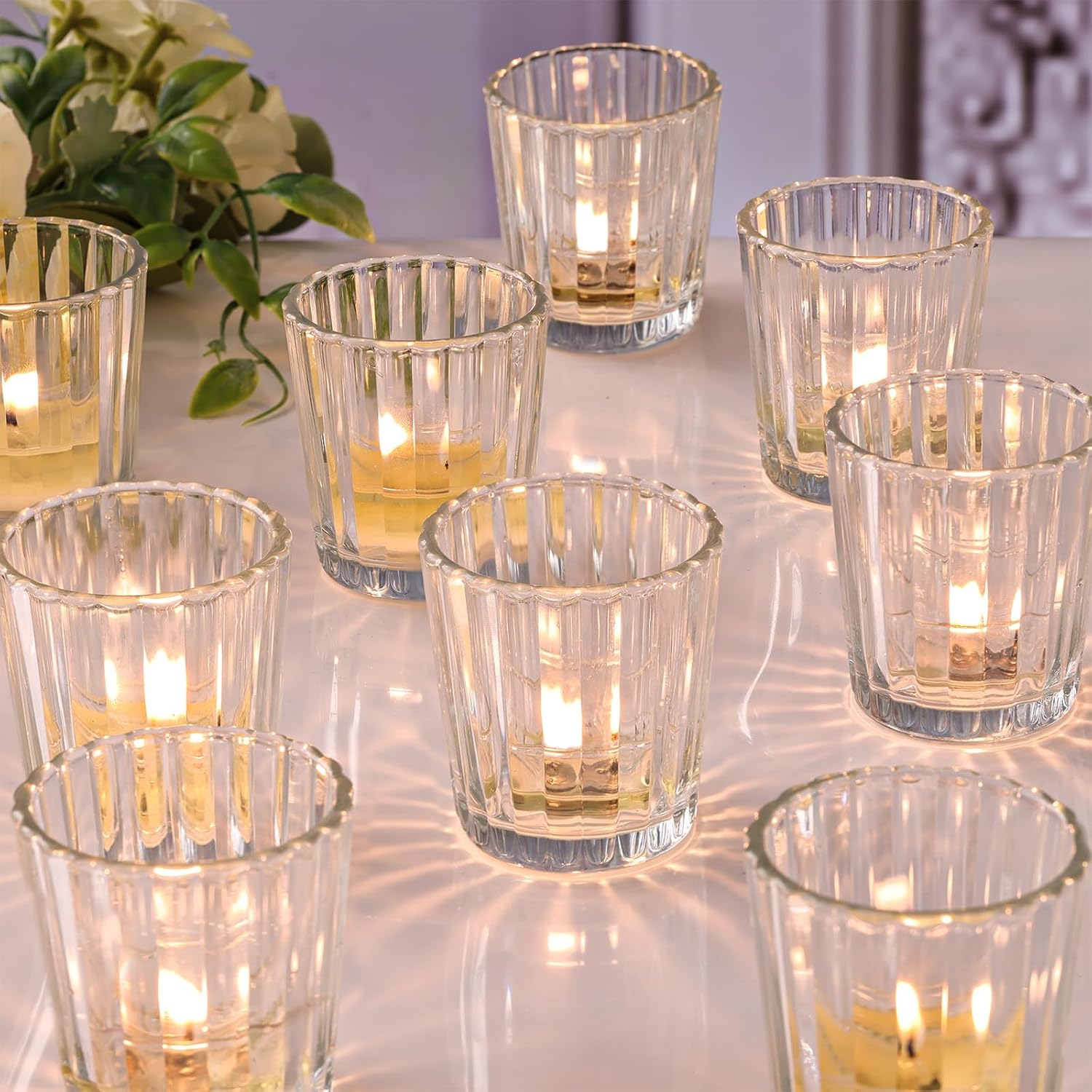 Vintage Gold Candle — Clear