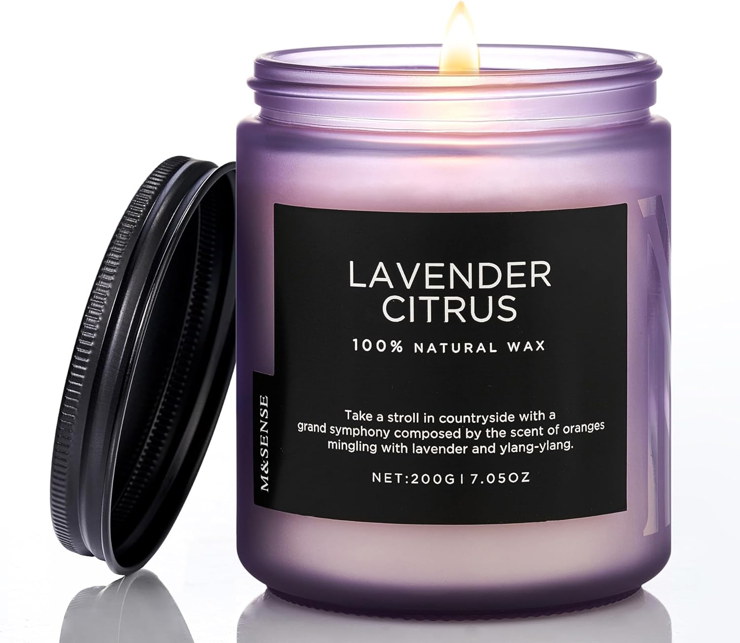 Soy Wax Beige Scented Candle — Small Jar