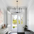 Farmhouse Black Chandelier - View 7