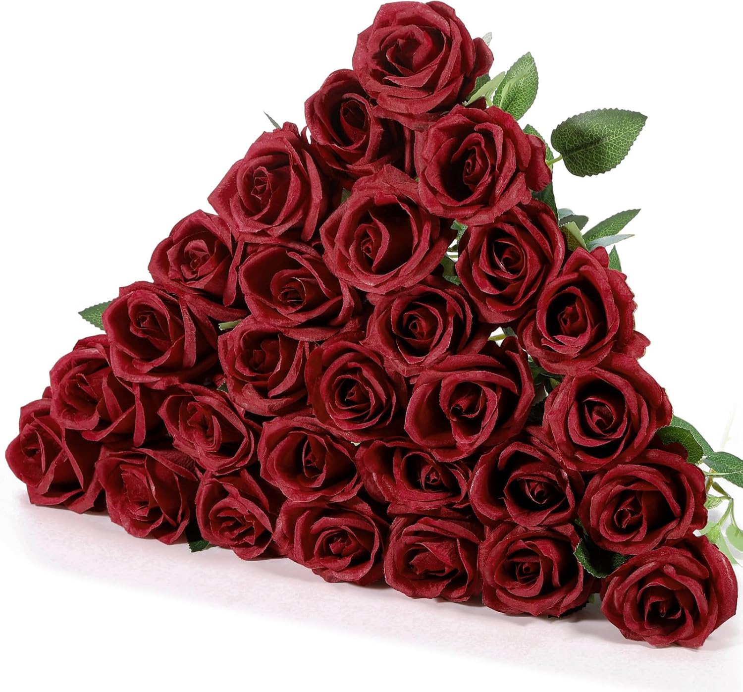 Black Artificial Plant — Wine Red