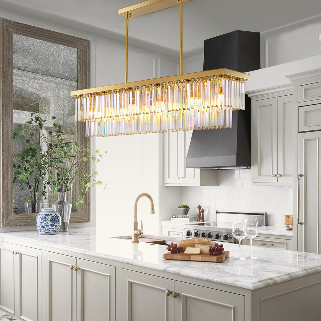 Dimmable Luxe Glass Chandelier — 12-Light - View 3