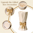 Boho Beige Flower Vase — 3" - View 6