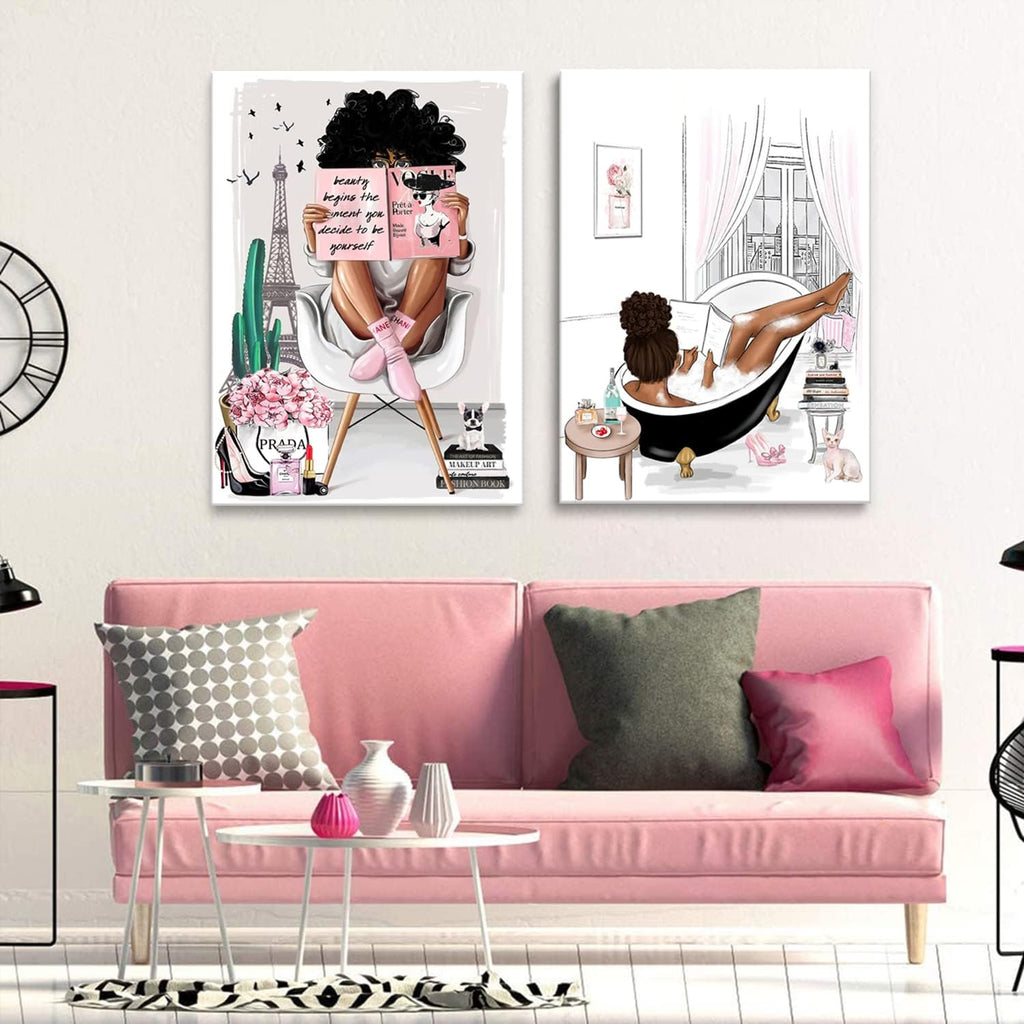 Framed Modern Fabric Wall Decor — 16" - View 6