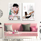 Framed Modern Fabric Wall Decor — 16" - View 6