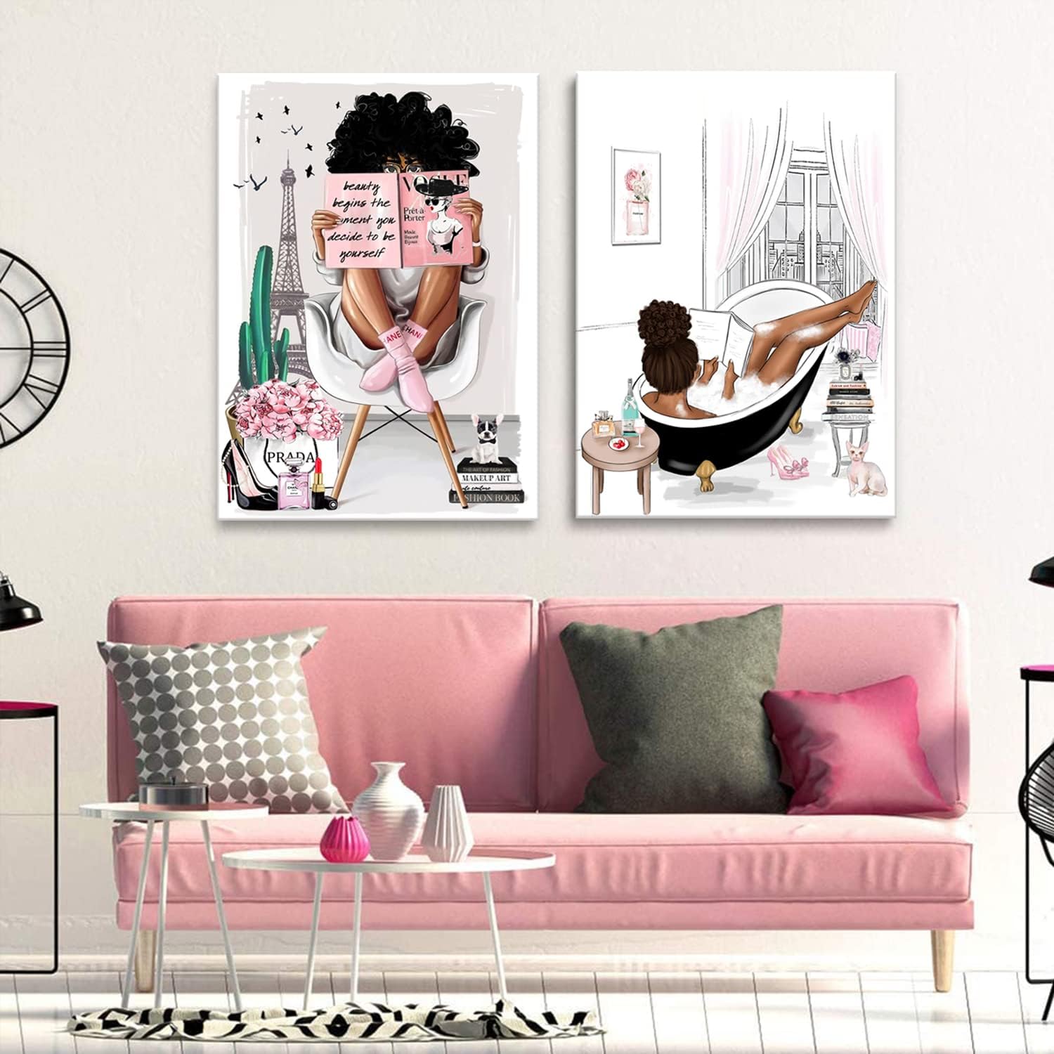 Framed Modern Fabric Wall Decor — 16" - View 6