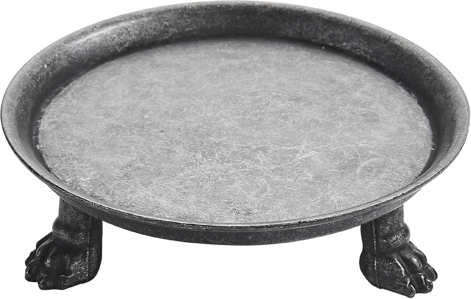 Vintage Luxe Black Candle — 5" — Rustic Iron Gray