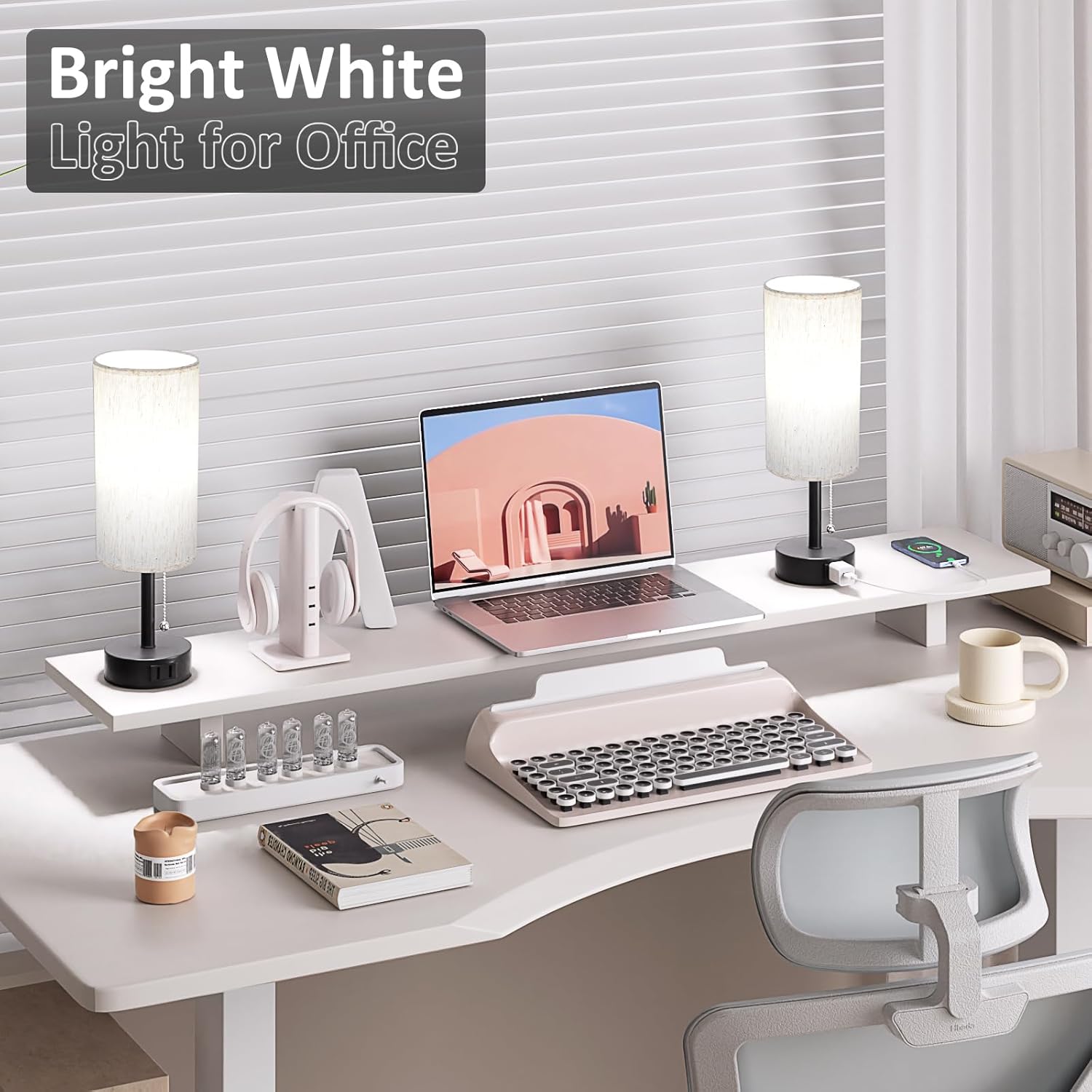 Round Beige LED Bulb — Set of 2 - View 6
