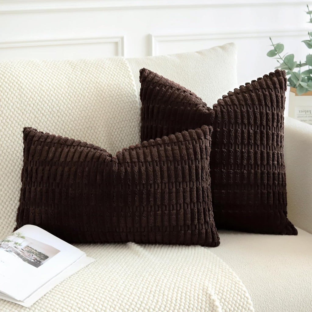 Lumbar Boho Beige Throw Pillow Cover — 24" - View 4