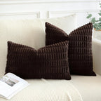 Lumbar Boho Beige Throw Pillow Cover — 24" - View 4
