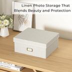 Linen Beige Storage Basket — 4x6 - View 6