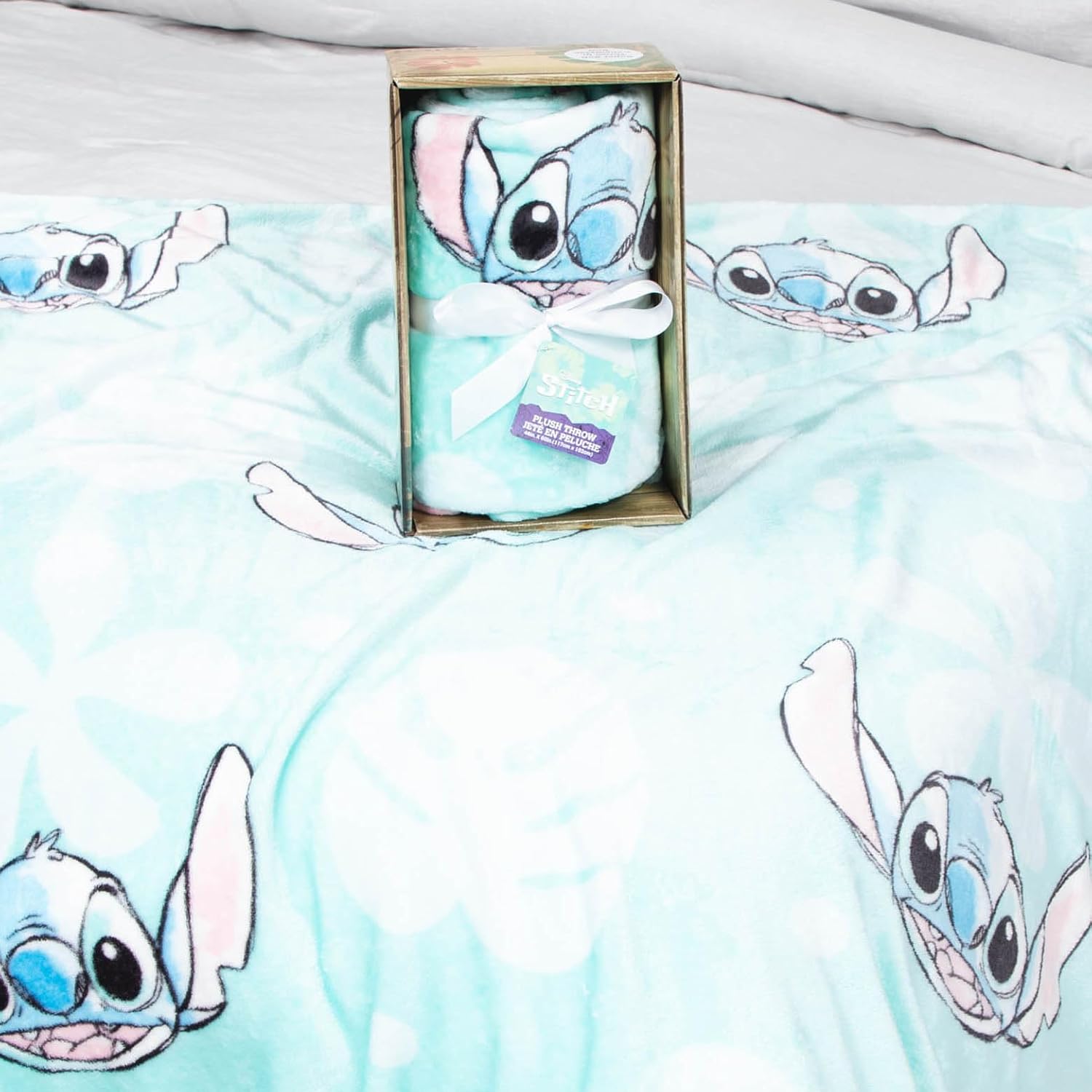 Black Throw Pillow — 60" — Pink - Lilo & Stitch