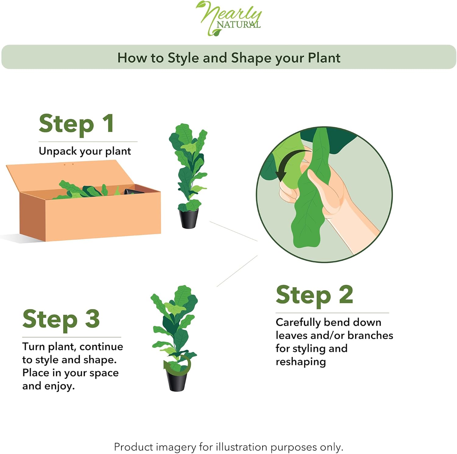 Luxe Wood Faux Plant - View 2